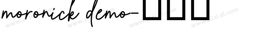 moronick demo字体转换 moronick demo字体转换